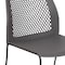 Flash Furniture Gray Plastic Stack Chair RUT-498A-GY-GG - alternate 5